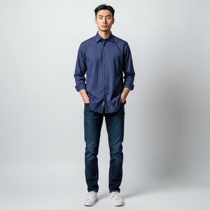 New Calvin Klein Mens Long sleeve Dress shirt